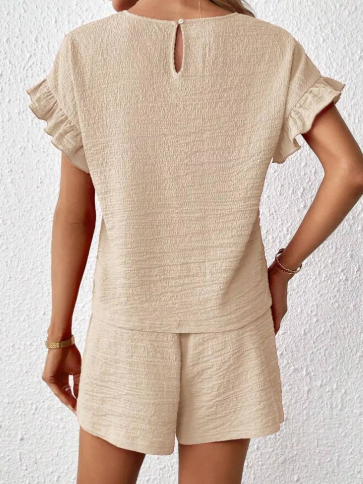Hazel Blues® | Round Neck Tee and Shorts Set