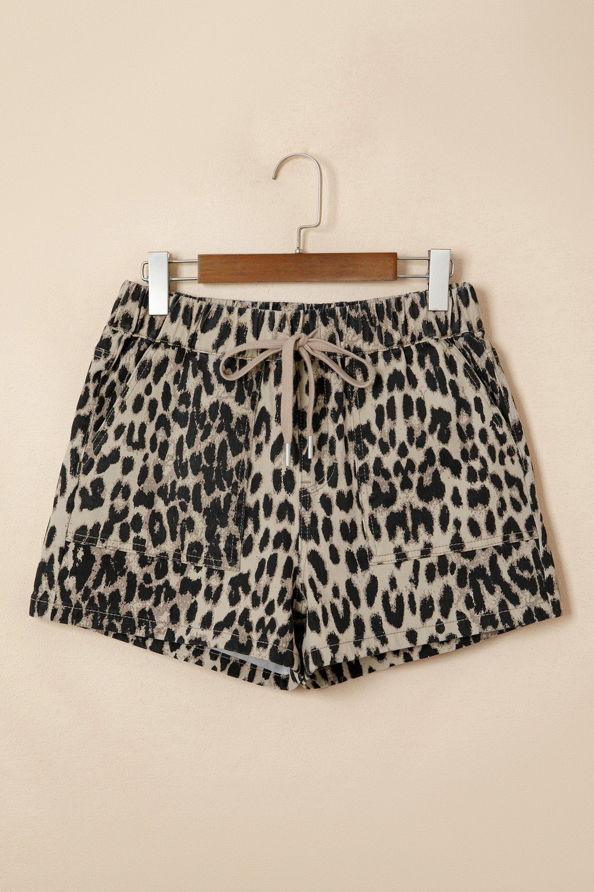 Hazel Blues® | Leopard Love Denim Shorts | Leopard Lace Denim Shorts