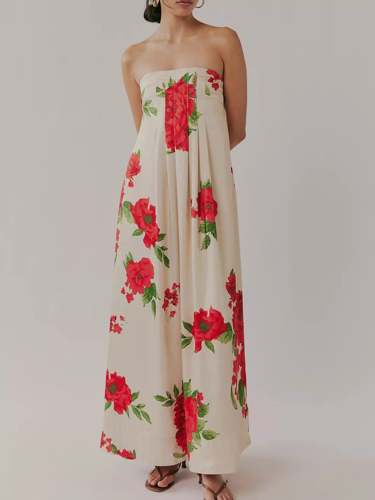 Hazel Blues® | Floral Print Sleeveless Maxi Dress