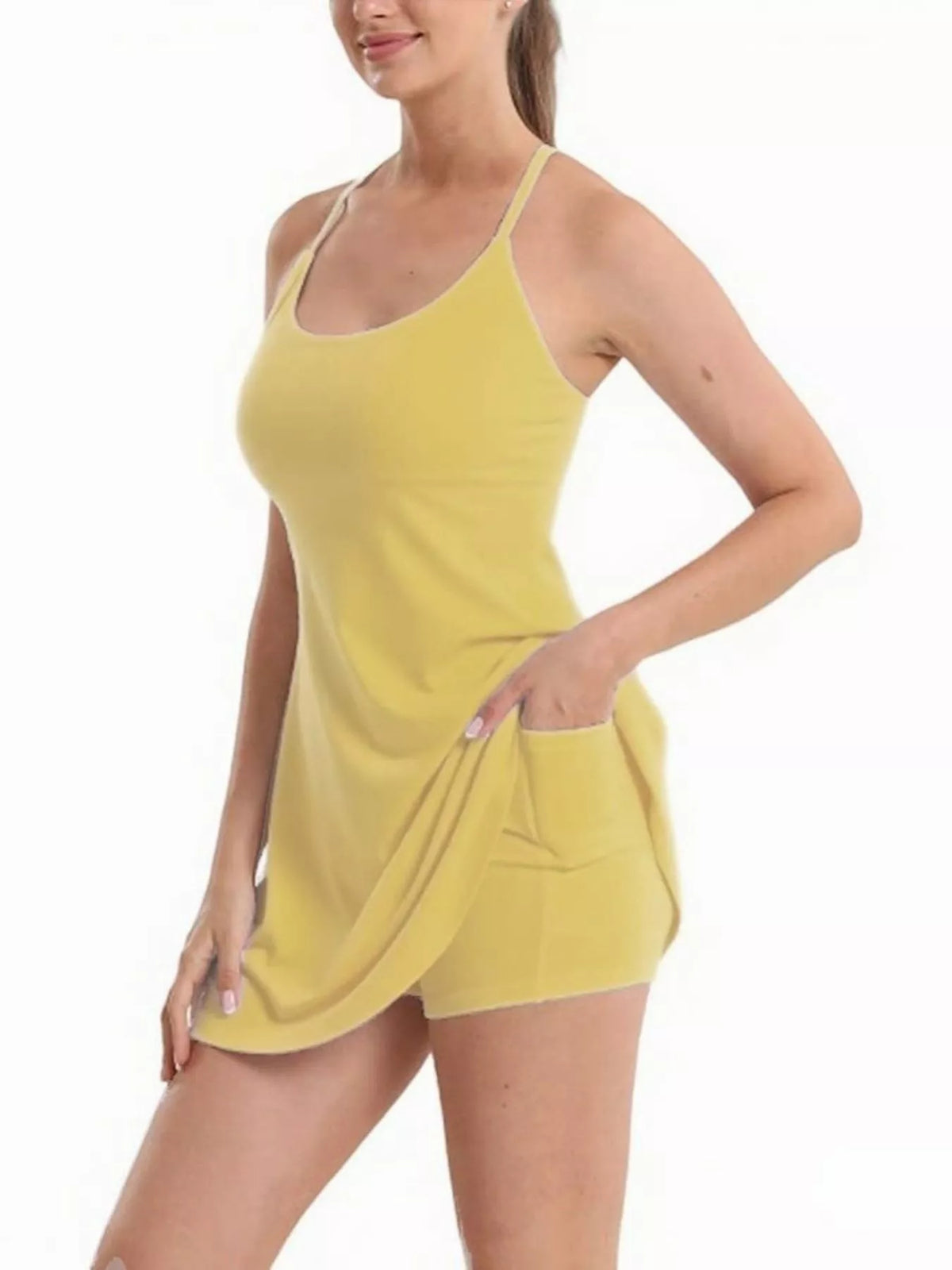 Hazel Blues® | Scoop Neck Cami and Shorts Active Set
