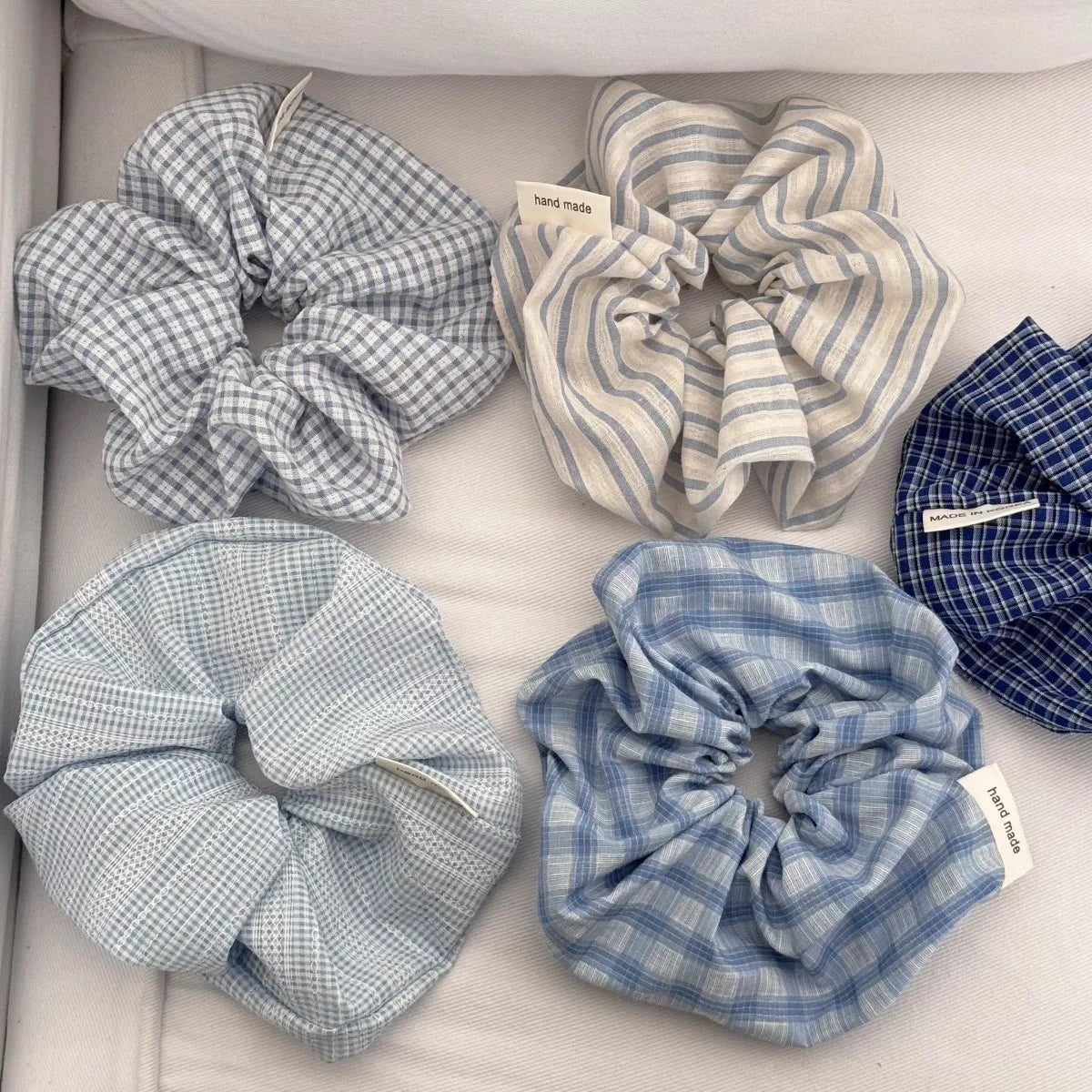 Hazel Blues® | 5-Piece Hair Scrunchies Set
