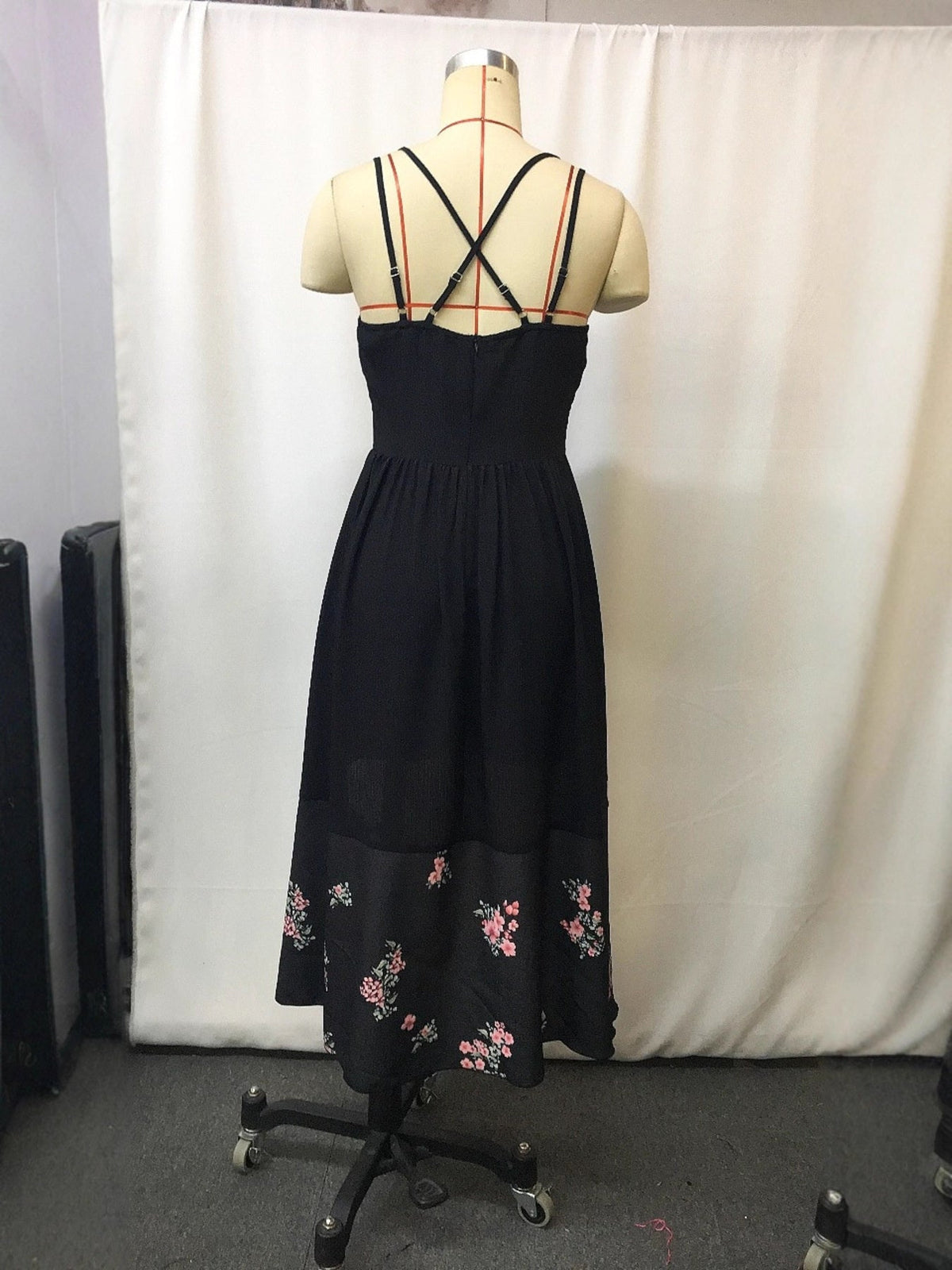 Hazel Blues® | Floral Print High-Low Cami Dress