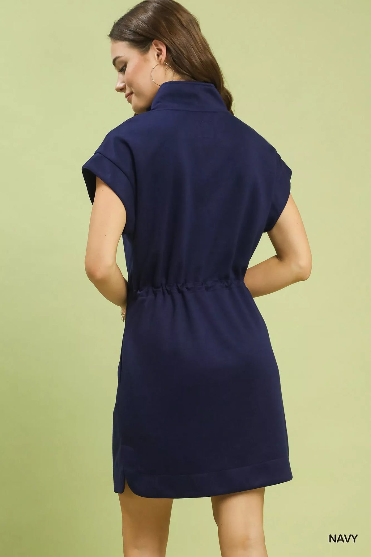Hazel Blues® | Umgee Dolman Sleeve Zip Detail Dress