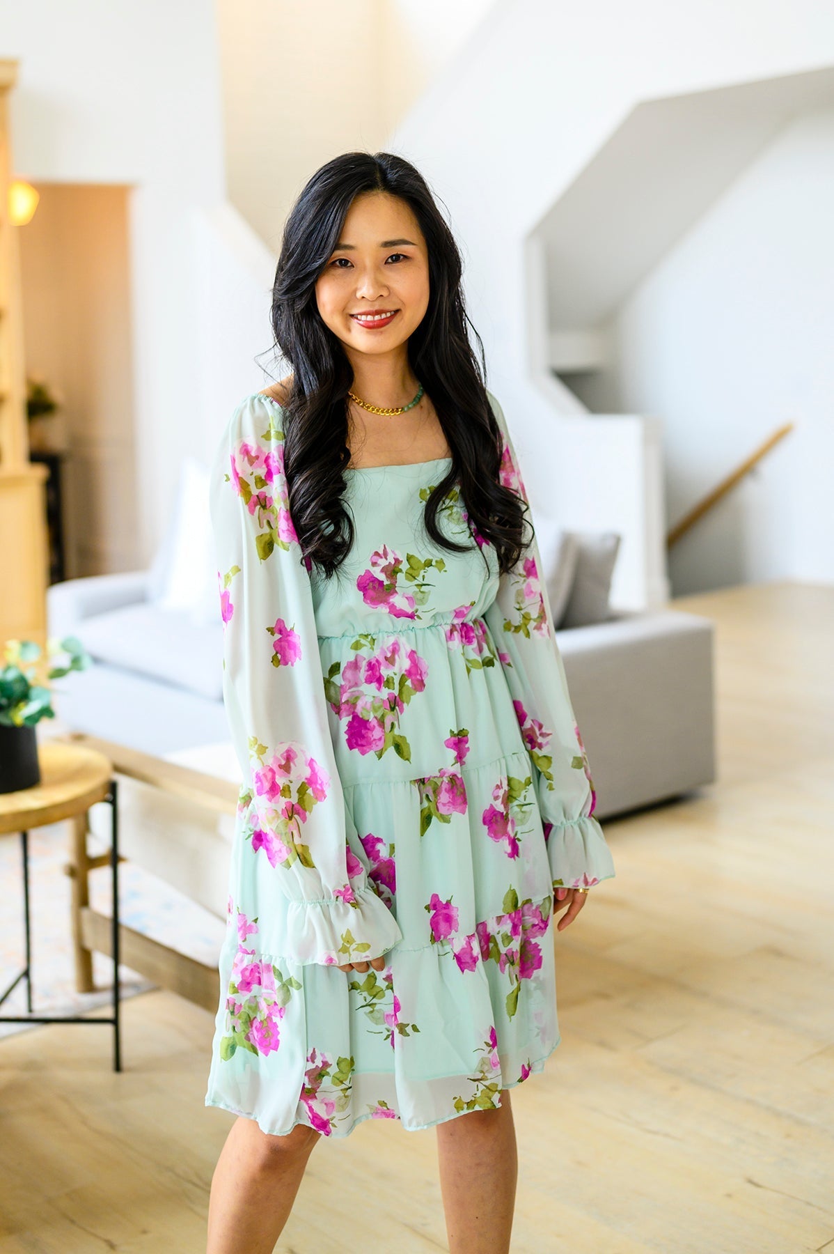 Hazel Blues® | Delightfully Yours Floral Dress