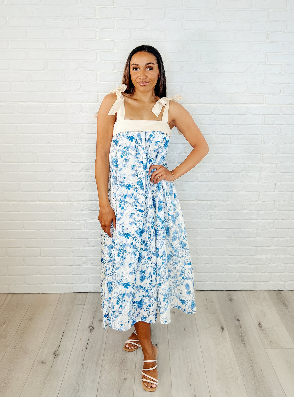 Hazel Blues® | Prepare the Yacht Square Neck Dress