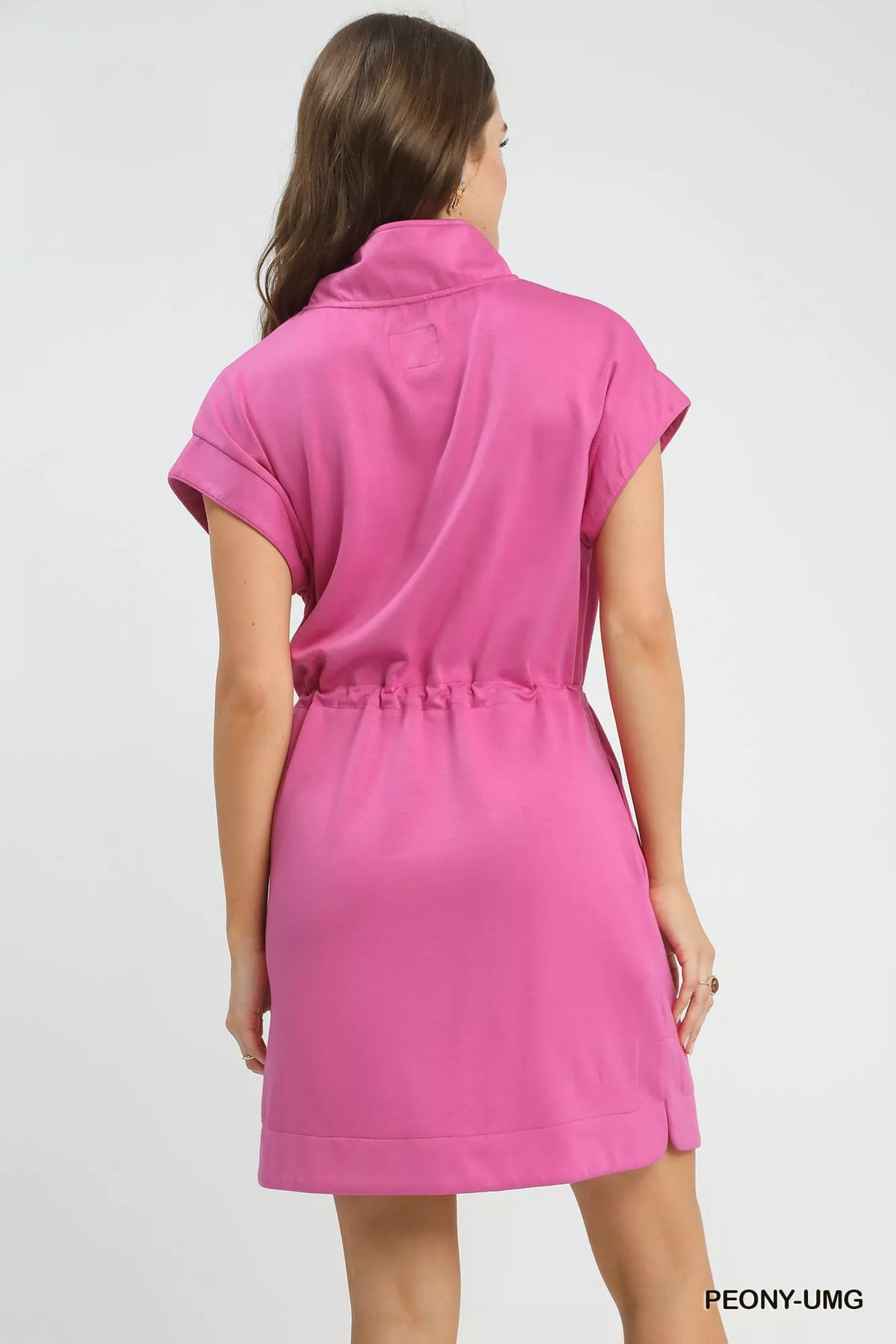Hazel Blues® | Umgee Dolman Sleeve Zip Detail Dress