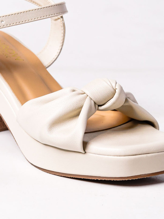 Avina Cream Platform Heels