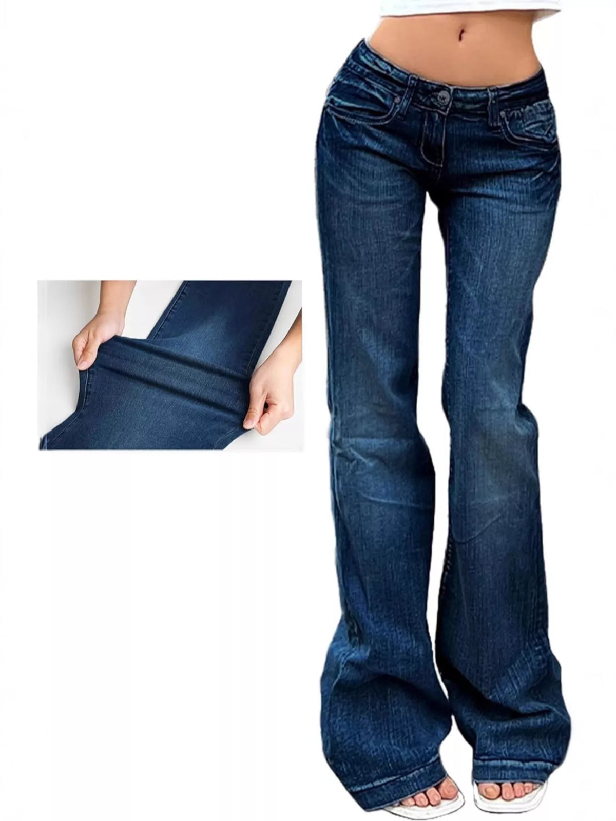 Hazel Blues® | Low Rise Flare Jeans