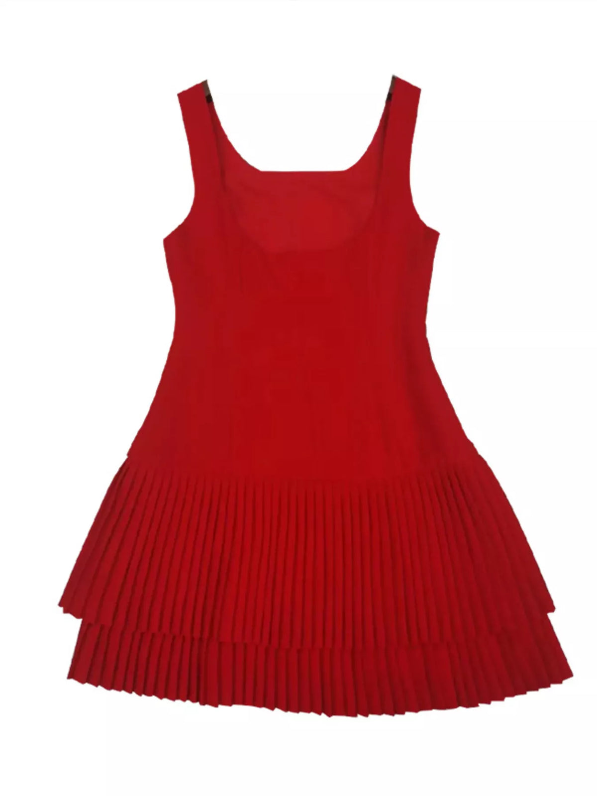 Hazel Blues® | Square Neck Pleated Mini Dress