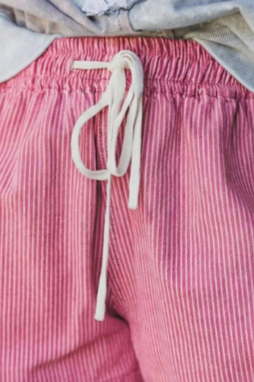 Hazel Blues® | Striped Elastic Waist Casual Shorts