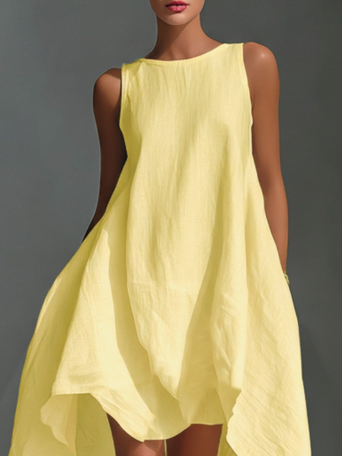 Hazel Blues® | Sleeveless High-Low Hem Dress