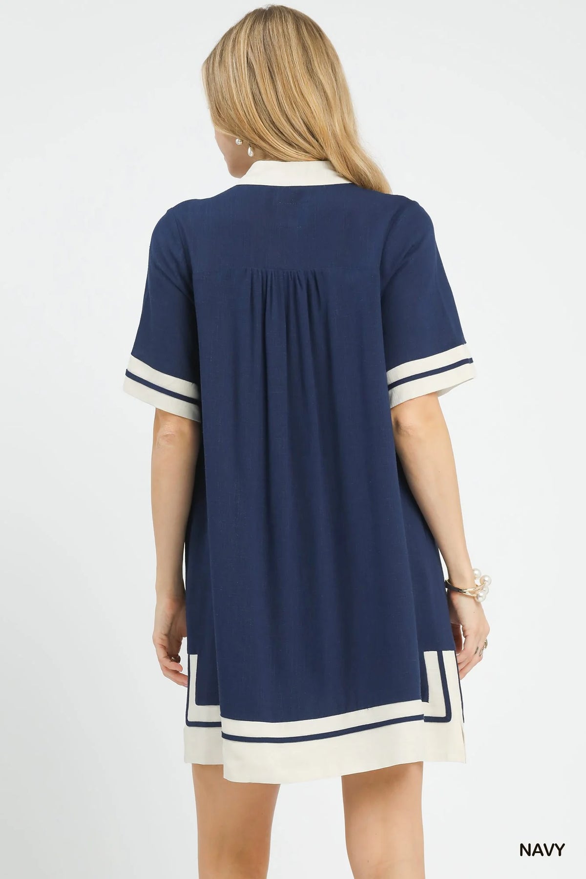 Hazel Blues® | Umgee Linen Rayon Mini Dress