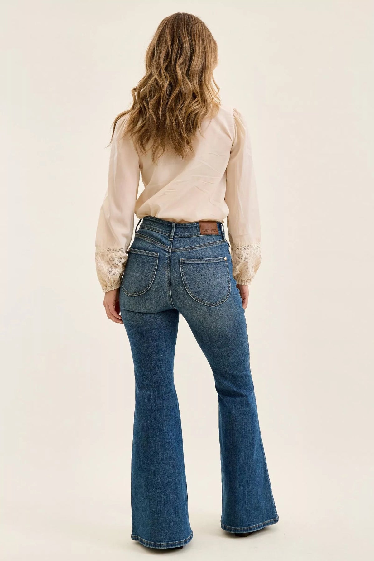 Hazel Blues® | Judy Blue High Waist Double Button Tummy Control Flare Jeans