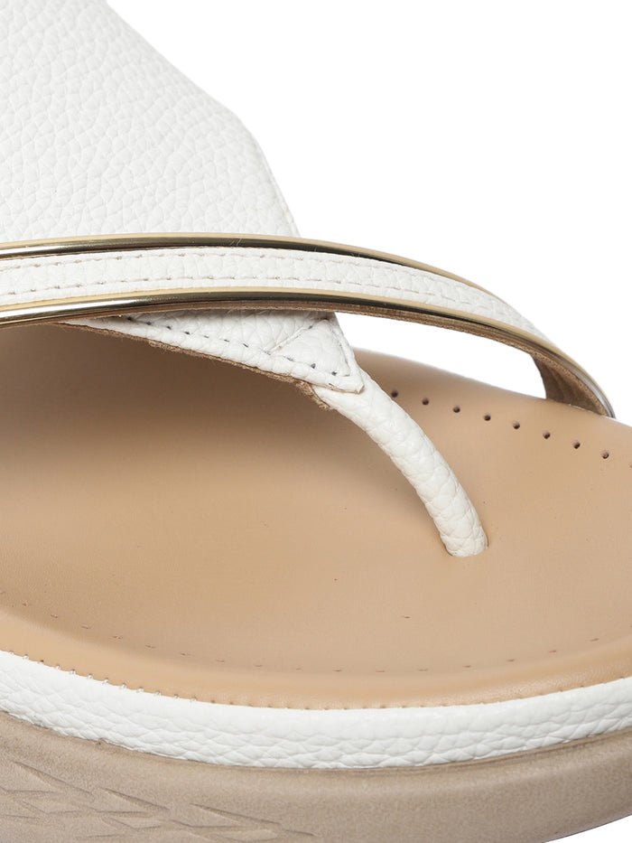 Julia White Flats