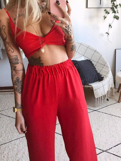 Hazel Blues® |  Boho Butterfly Print Top and Pants Set