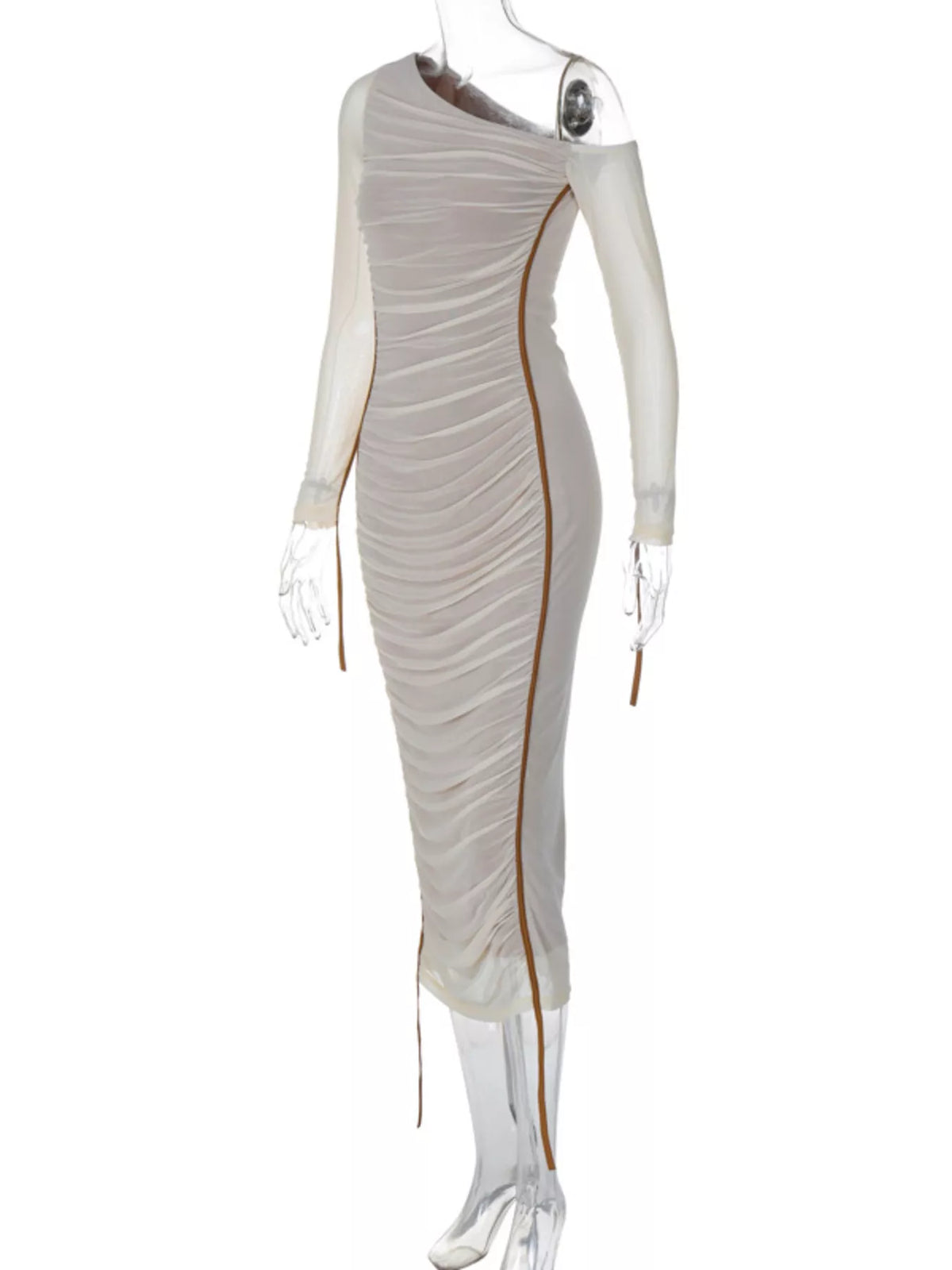 Hazel Blues® |  One-Shoulder Ruched Bodycon Midi Dress