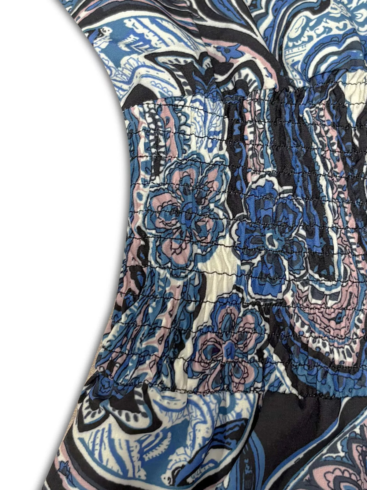 Hazel Blues® |  Printed V-Neck Cap Sleeve Maxi Dress
