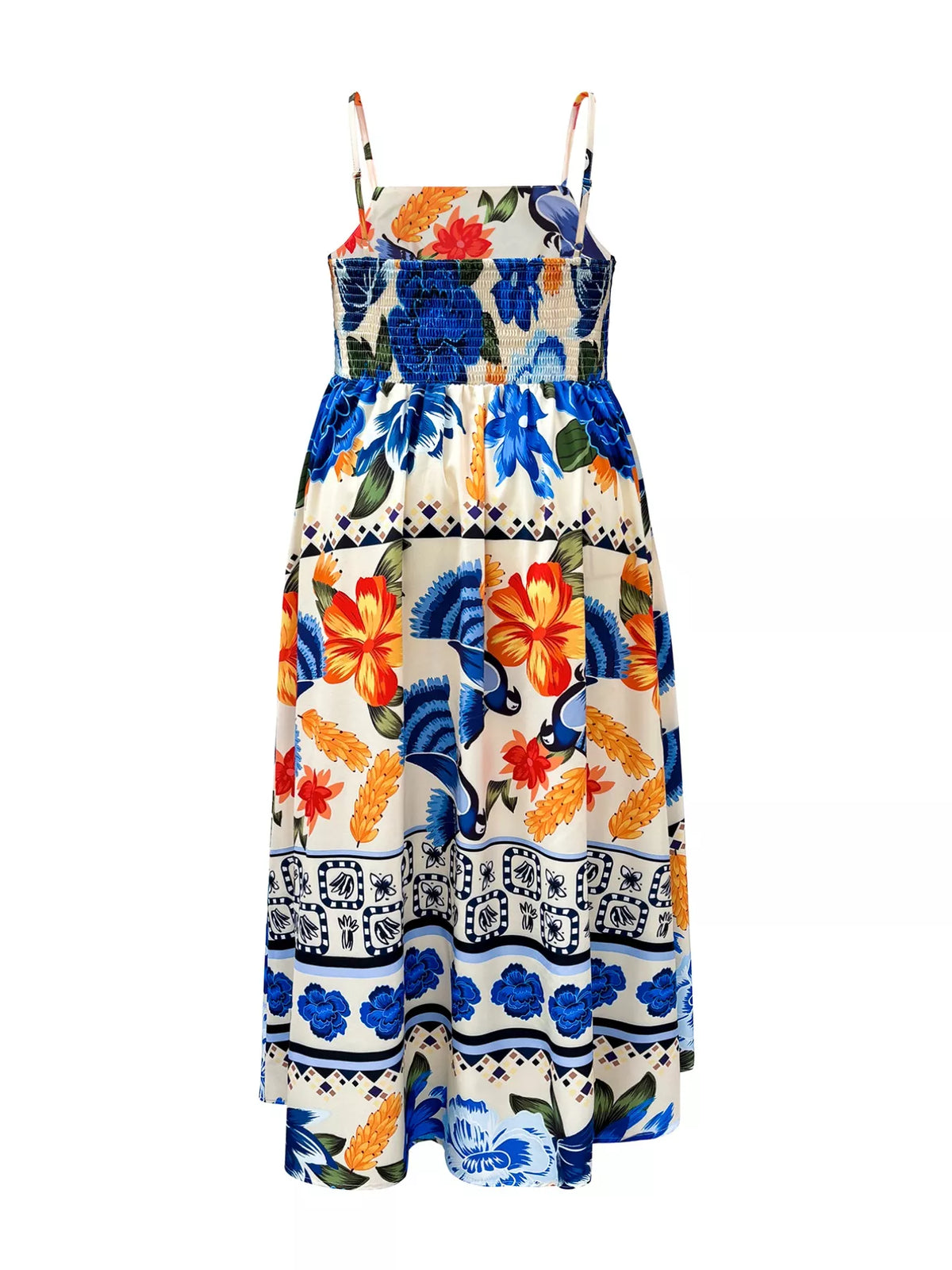 Hazel Blues® | Floral Print Spaghetti Strap Maxi Dress