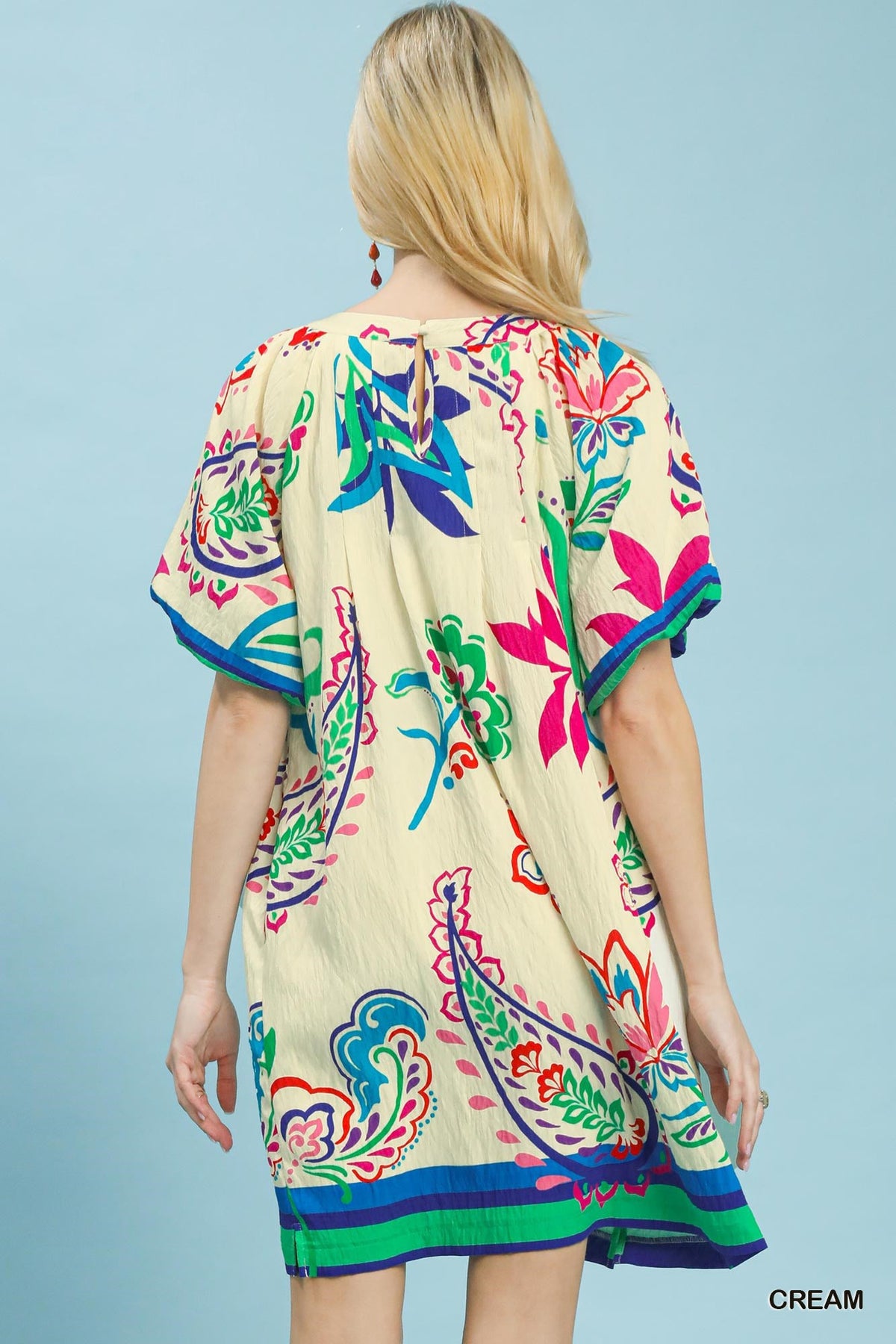 Hazel Blues® |  Umgee Vibrant Paisley Print Dress