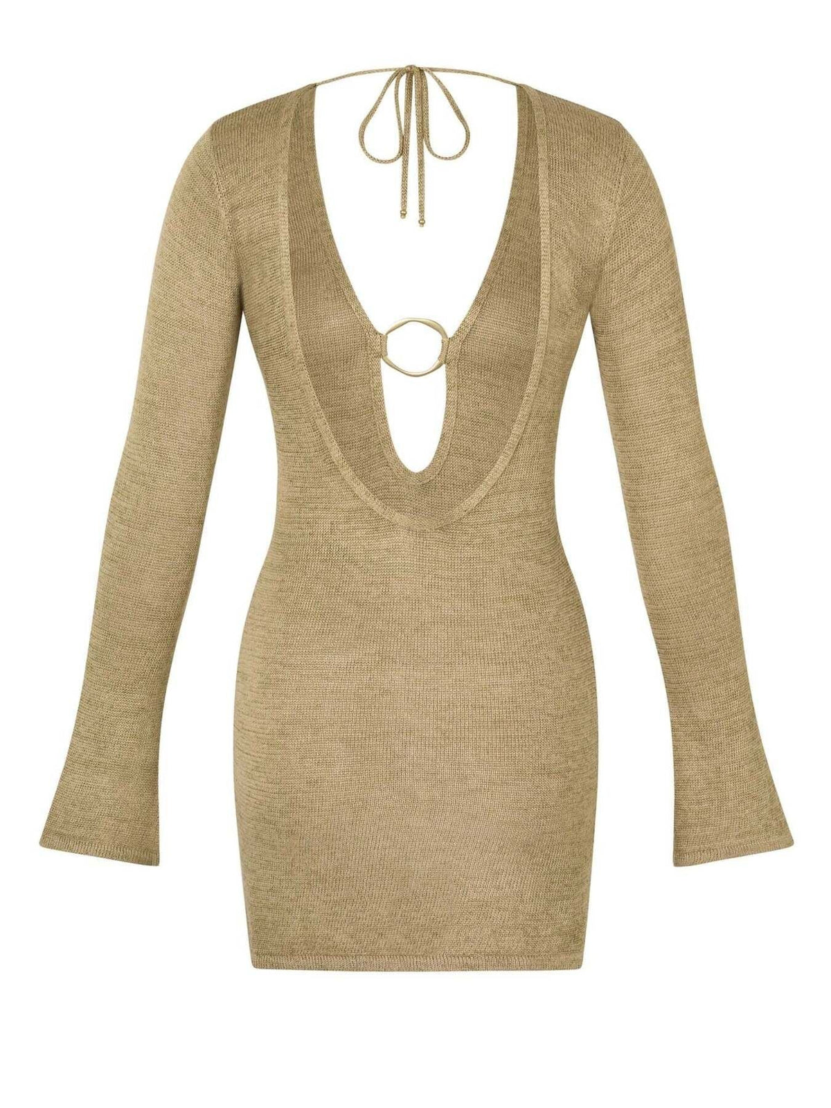 Hazel Blues® | Sheer Knit Mini Cover-Up Dress