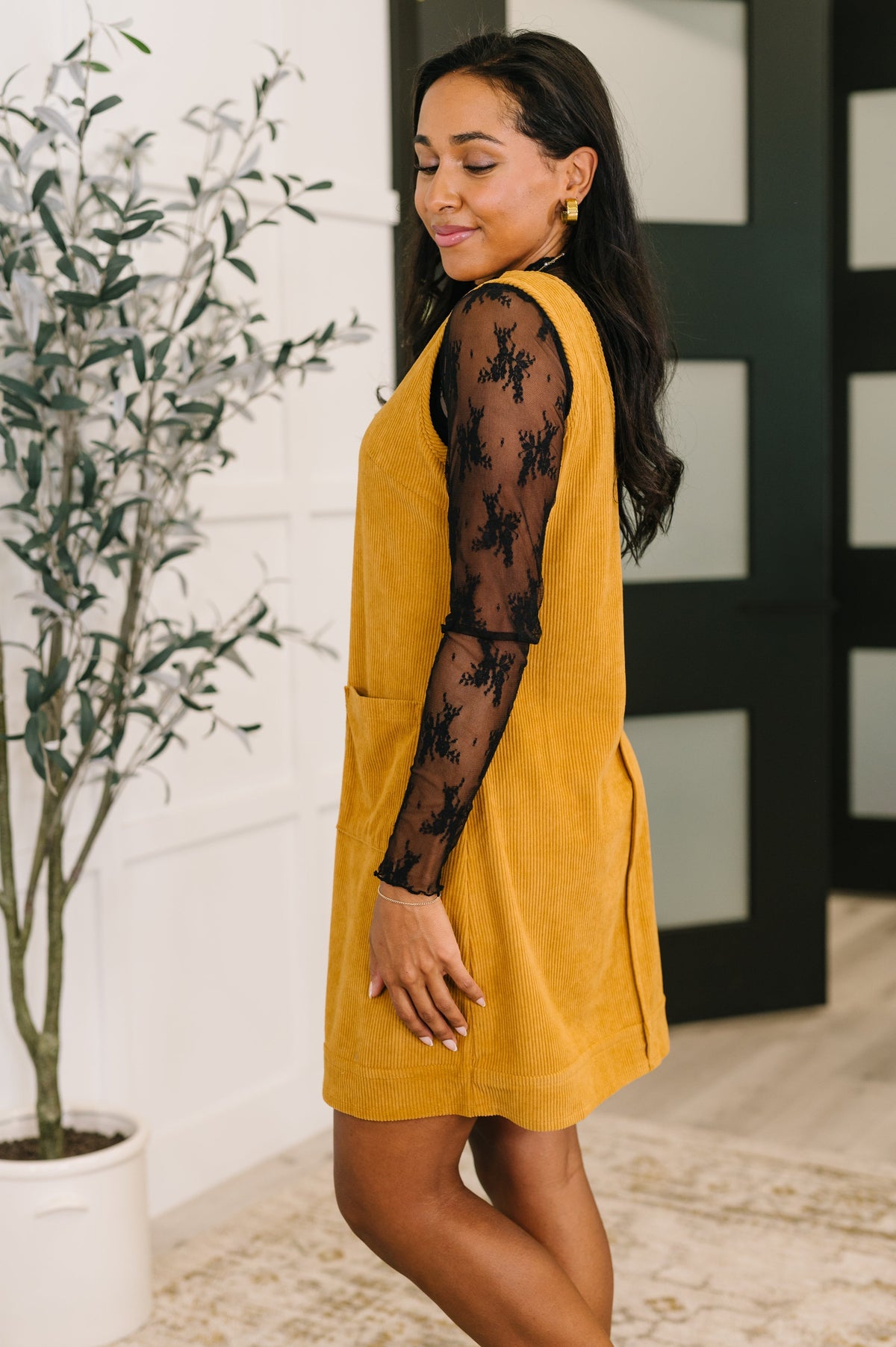 Hazel Blues® |  Feeling That Way Corduroy Dress