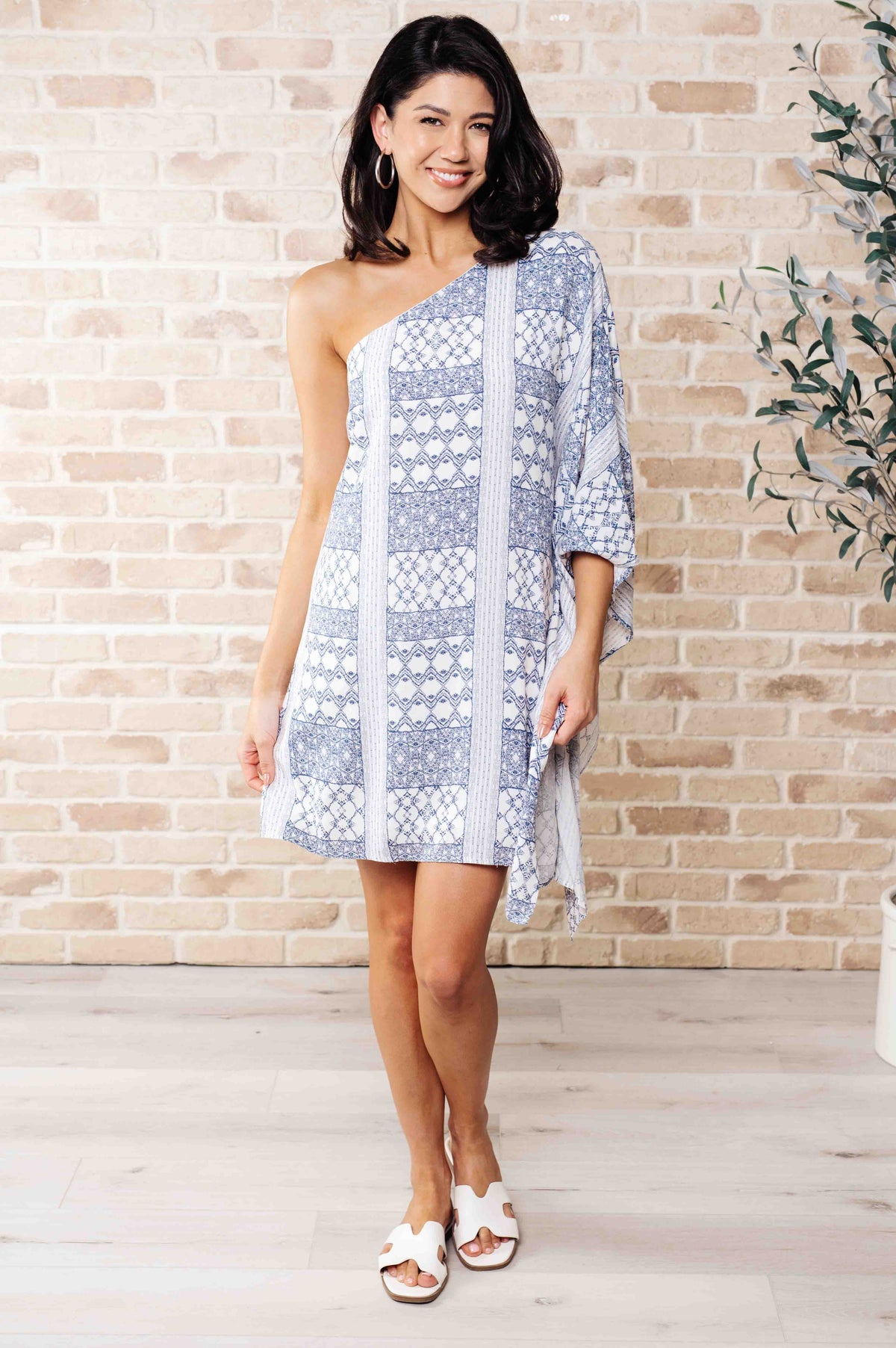 Hazel Blues® |  Marjorie One Shoulder Dress