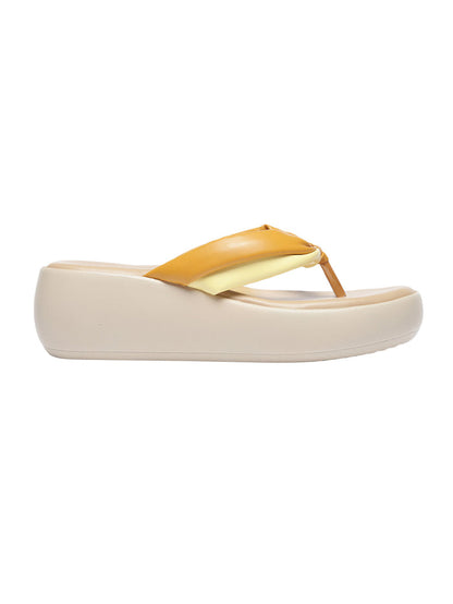 Alice Yellow Flatform Heels