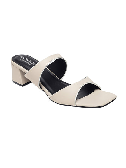 Alvina Cream Block Heels