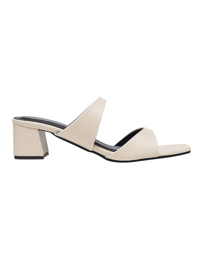 Alvina Cream Block Heels