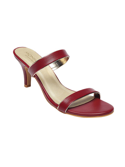 Annie Maroon Kitten Heels