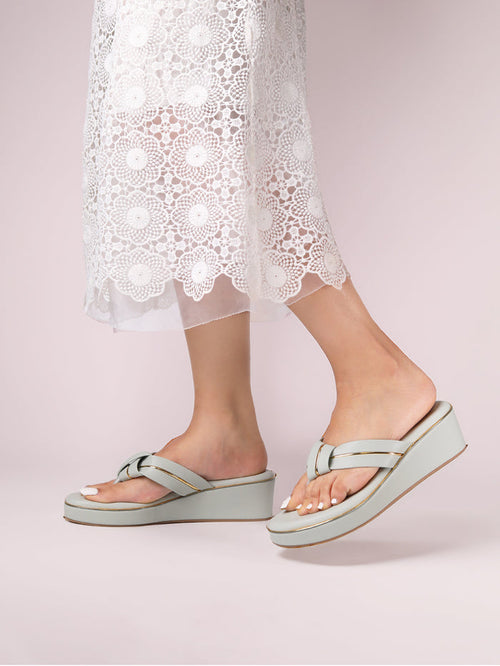 Aven Mint Wedge Heels