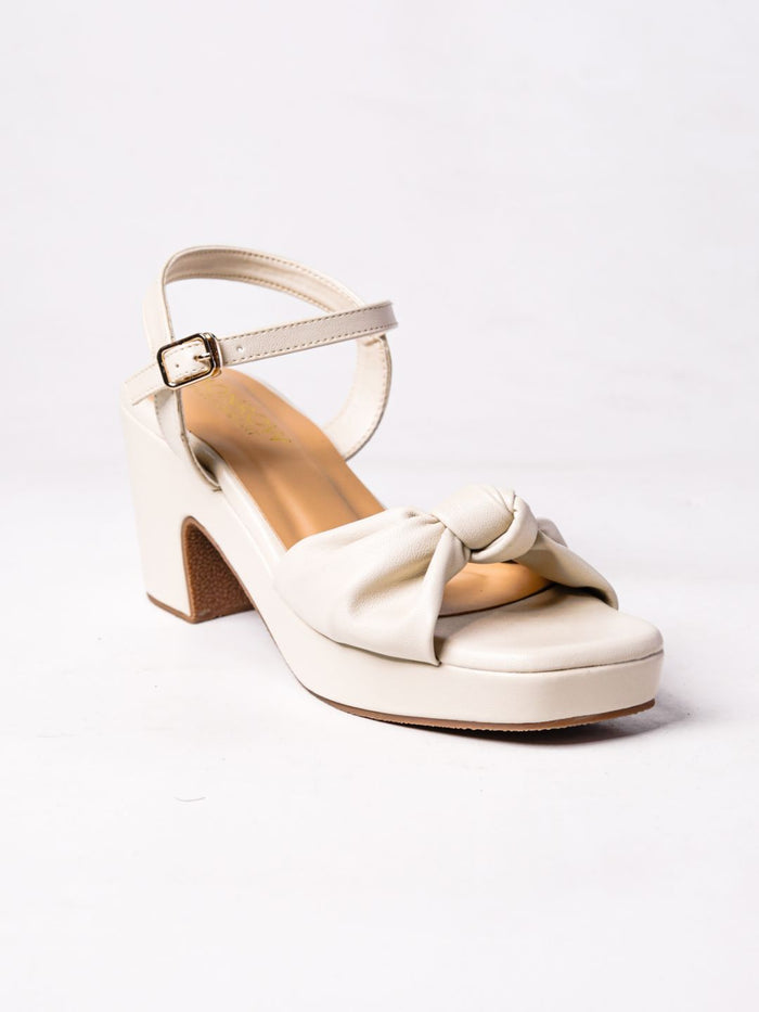 Avina Cream Platform Heels