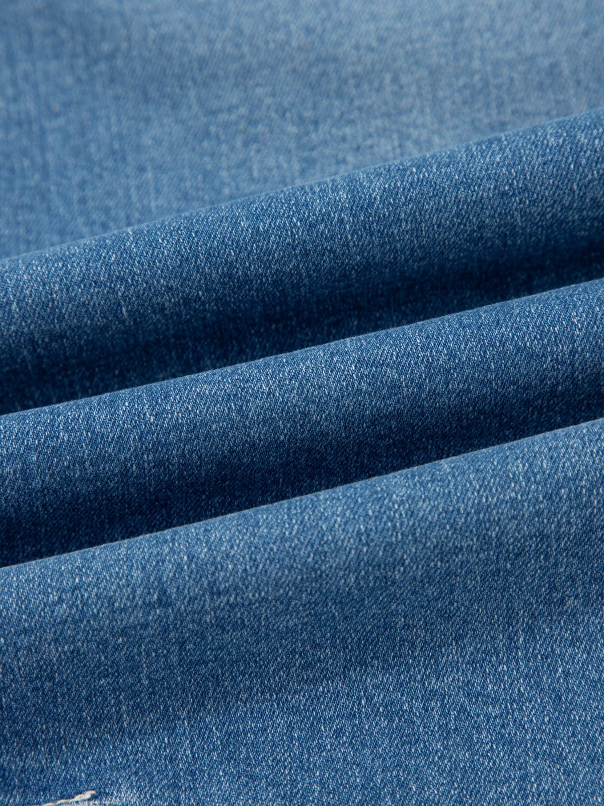 Hazel Blues® |  Washed Cuffed Barrel Jeans