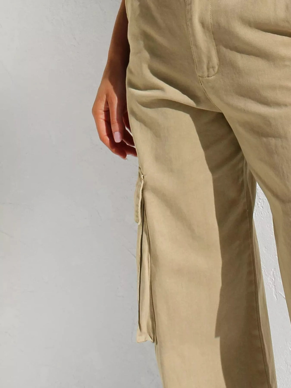 Hazel Blues® |  High-Waisted Wide Leg Cargo Jeans