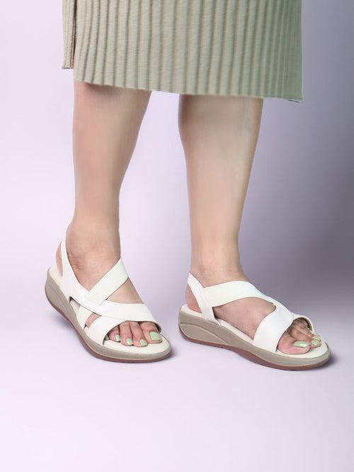 Carlee Cream Wedge Heel