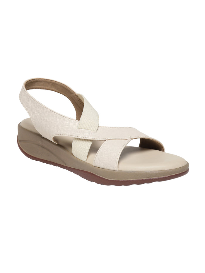 Carlee Cream Wedge Heel