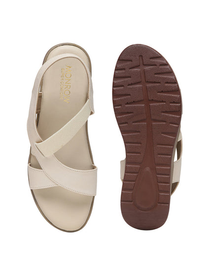 Carlee Cream Wedge Heel