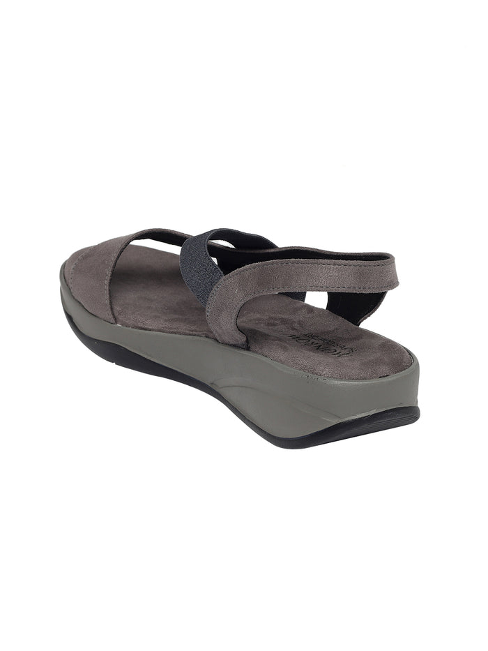 Carlee Grey Wedge Heel
