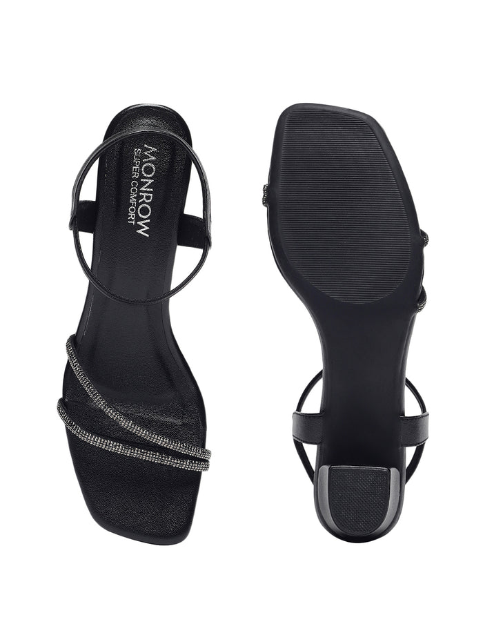 Casey Black Block Heels