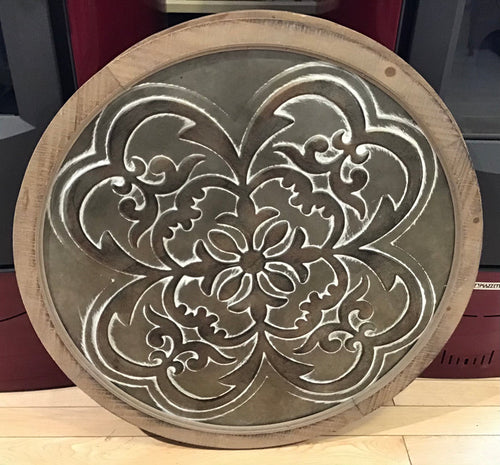 Decor - Round Wooden Metal