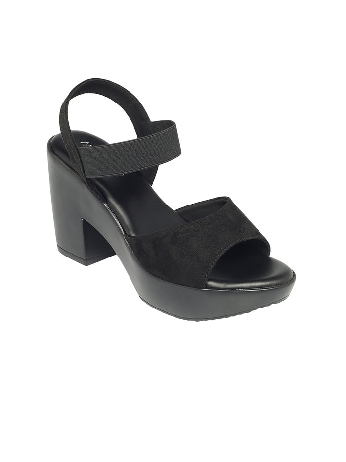 Dhriti Black Platform Heels