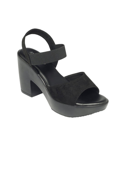 Dhriti Black Platform Heels