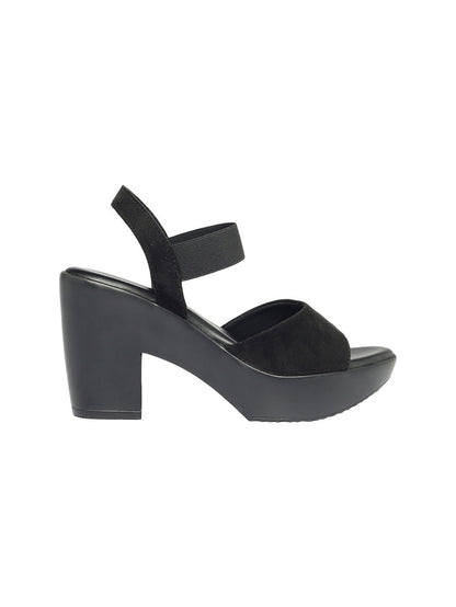 Dhriti Black Platform Heels