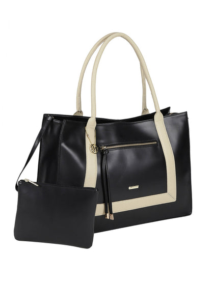 Dua Black Laptop Bag With Pouch Bag