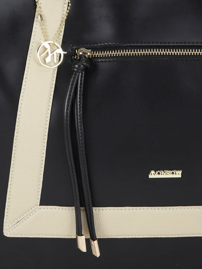 Dua Black Laptop Bag With Pouch Bag