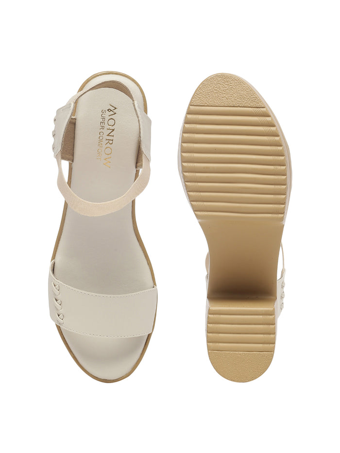 Ekiya Beige Platform Heels