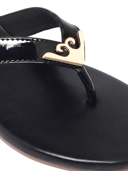 Elaina Black Flats