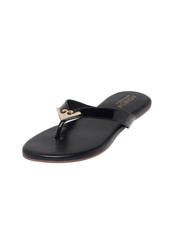 Elaina Black Flats