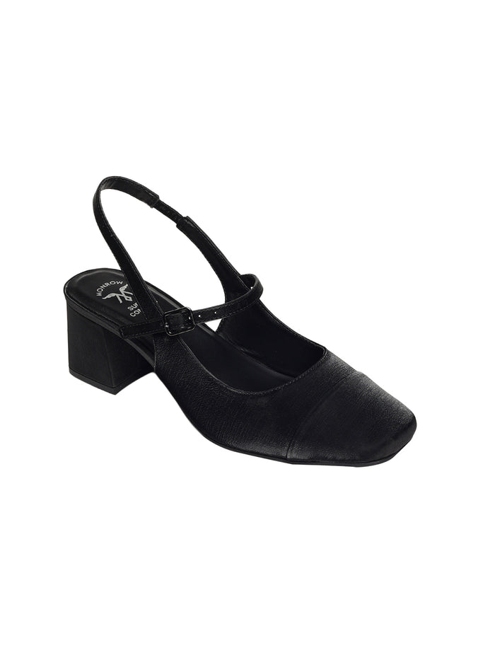 Elin Black Block Heels
