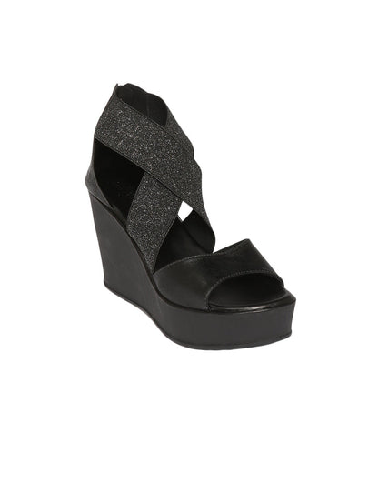 Elina Black Heels